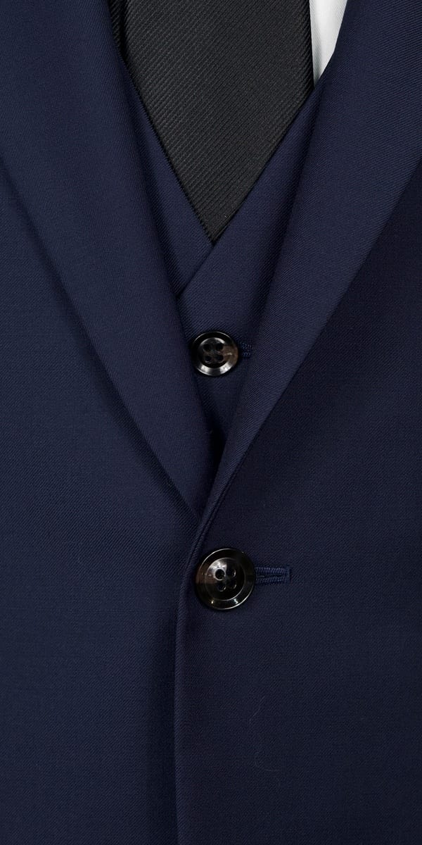Midnight Blue Twill Wool Suit