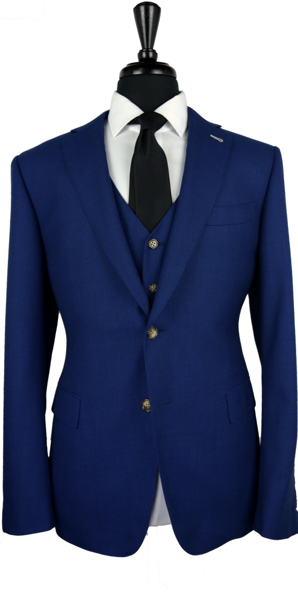 Egyptian Blue Birdseye Wool Suit