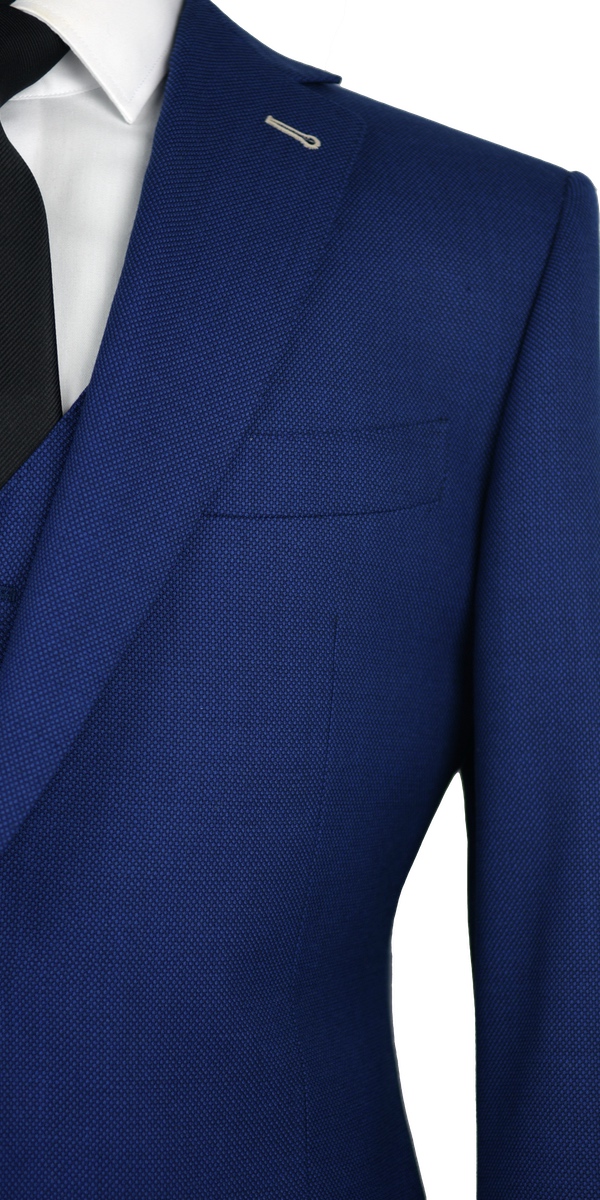 Egyptian Blue Birdseye Wool Suit