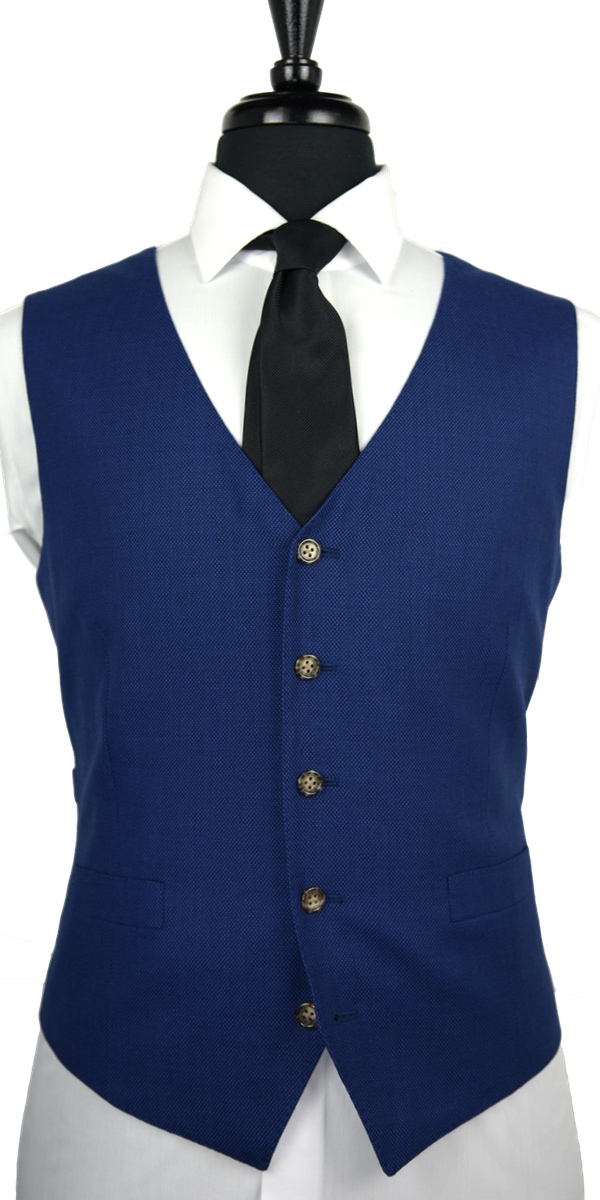 Egyptian Blue Birdseye Wool Suit