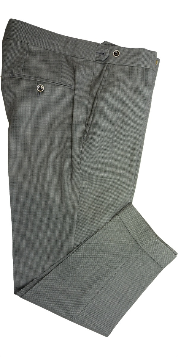 Grey Birdseye Wool Suit