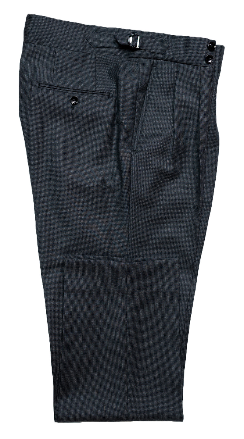 Solid Blue Birdseye Suit