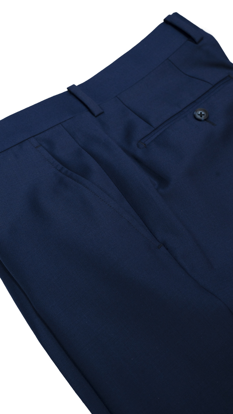 Space Blue Twill Suit