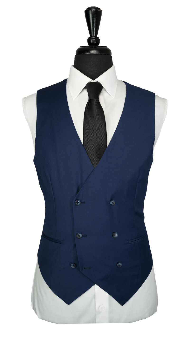 Space Blue Twill Suit