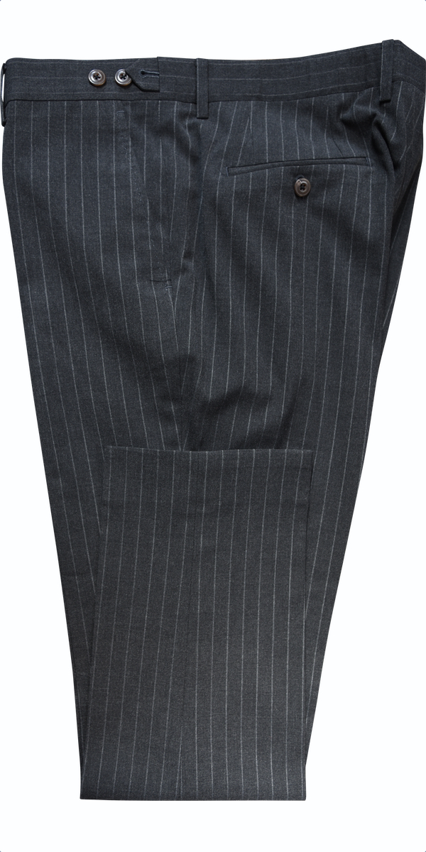 Charcoal Pinstripe Wool Suit
