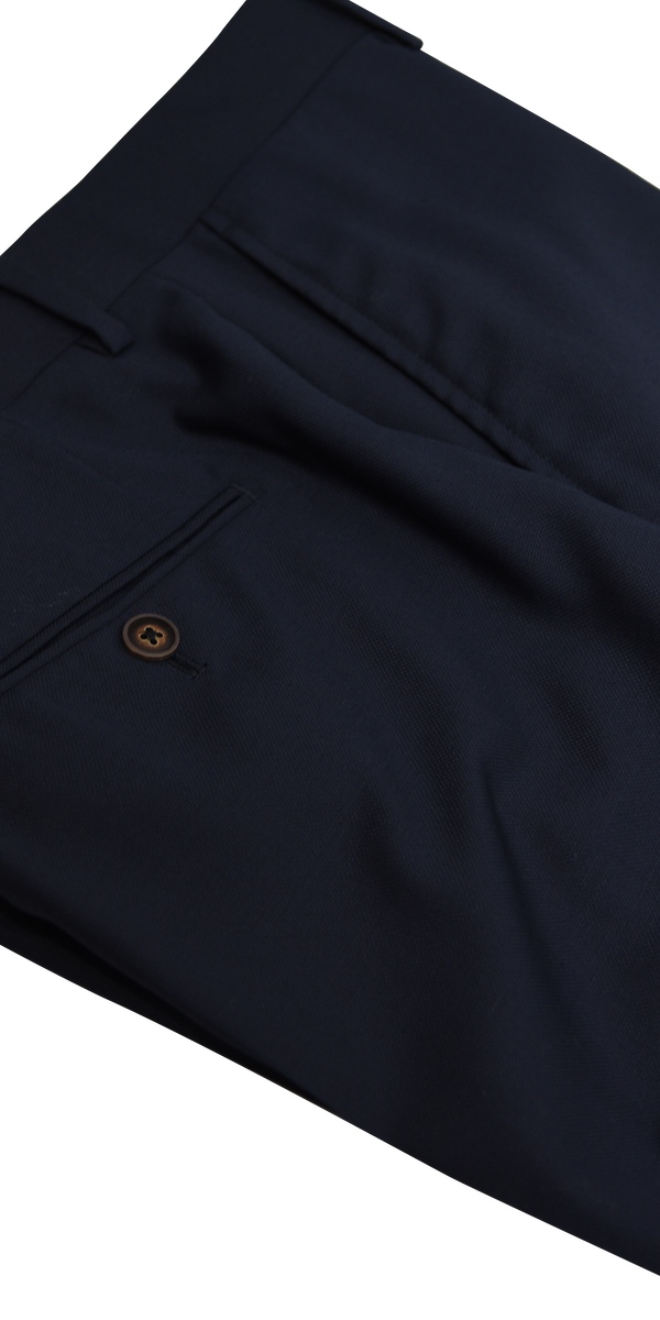 Complet Laine Birdseye Bleu Foncé