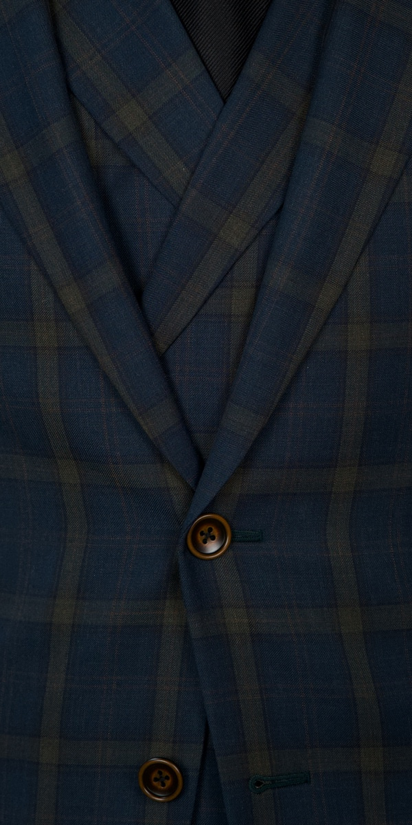 Pine Green Plaid Wool Suit