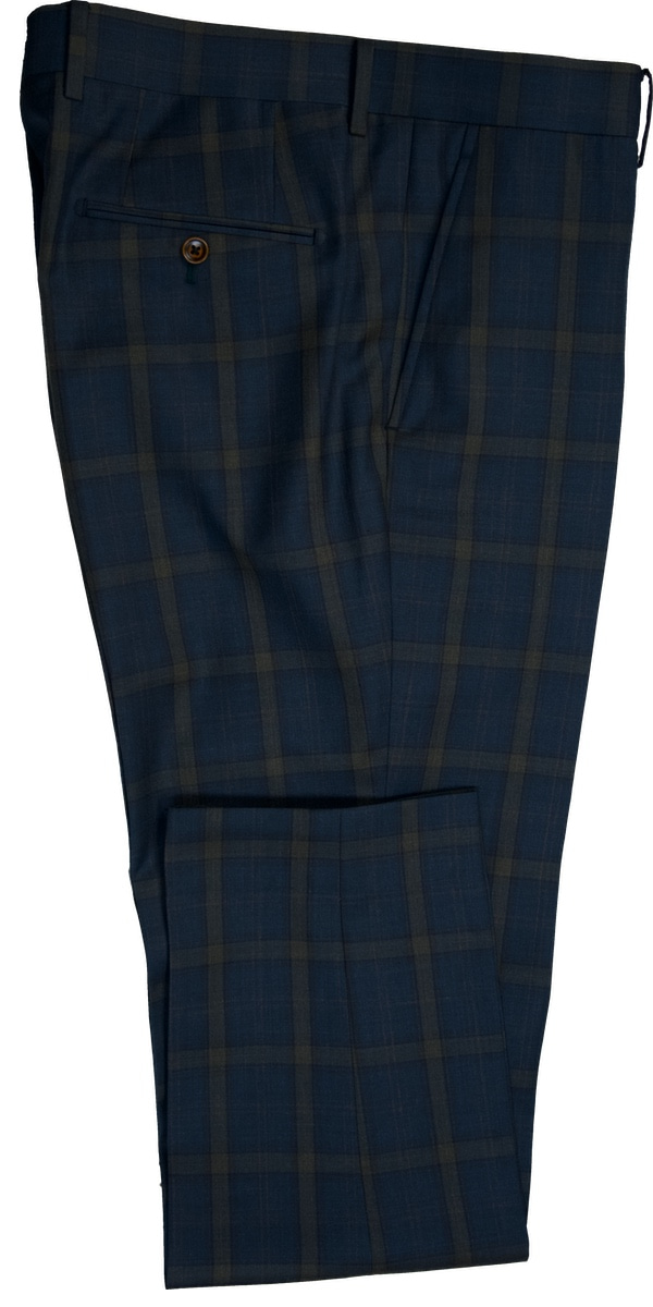 Pine Green Plaid Wool Suit