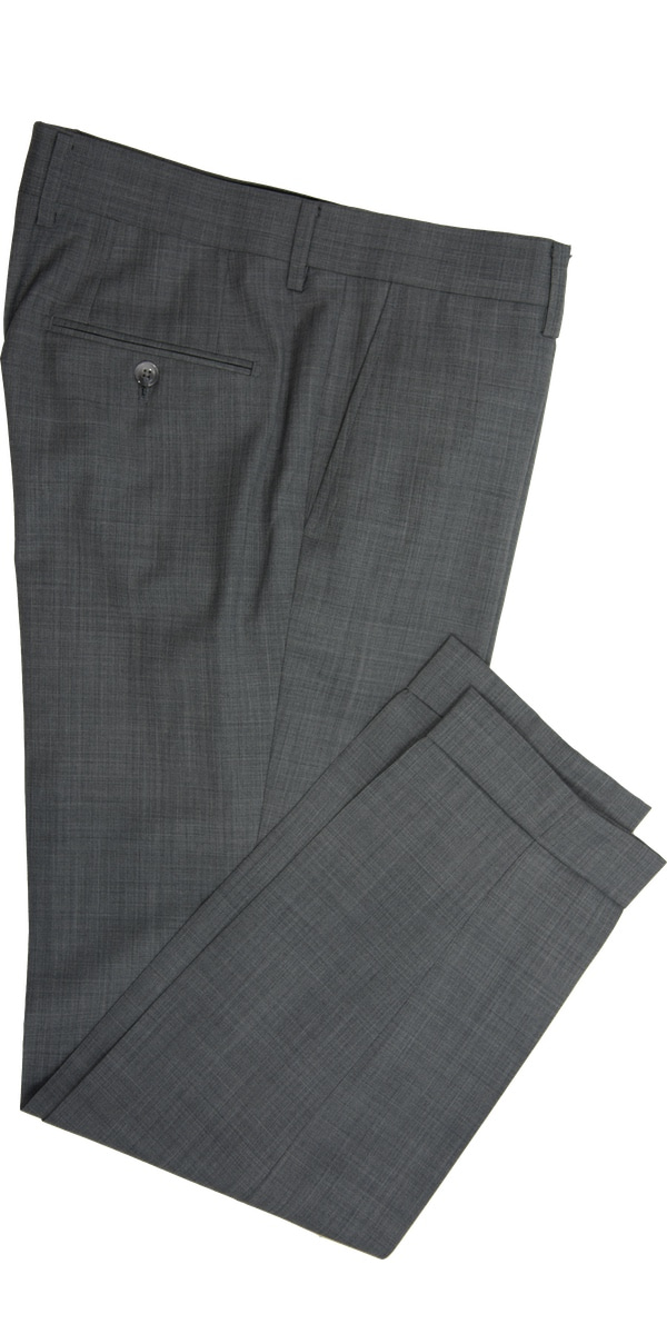 Grey Sharkskin Wool Suit