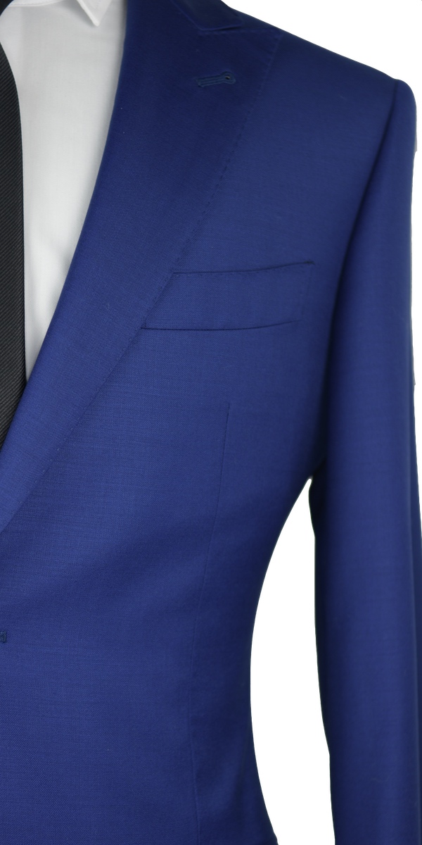 Royal Blue Twill Wool Suit
