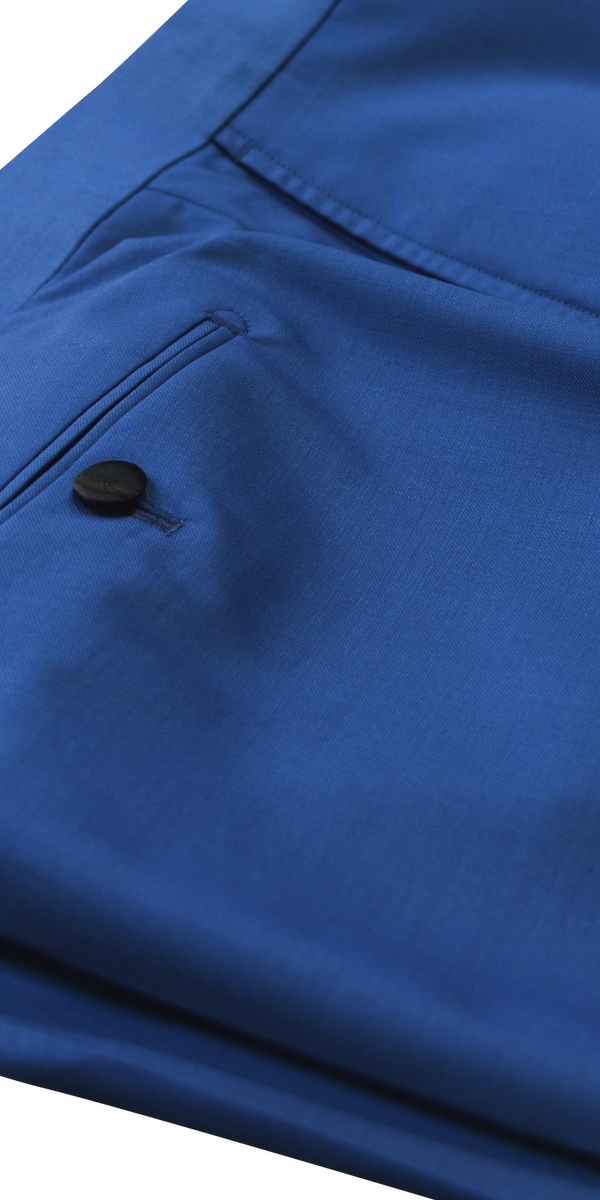 Complet bleu birdseye en laine