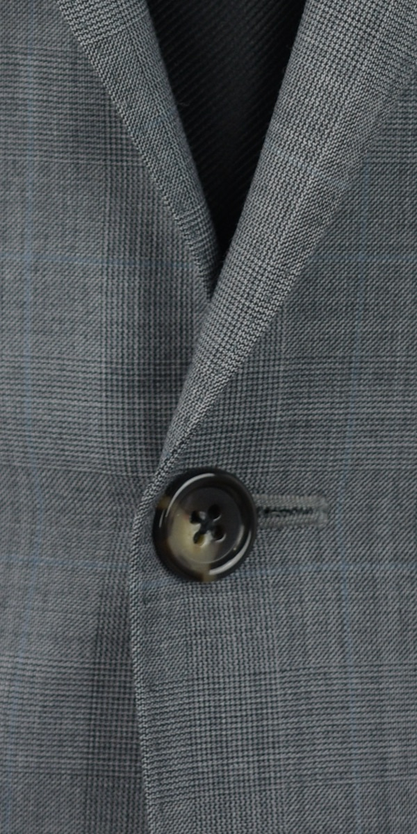 Grey Prince of Wales Wool Suit