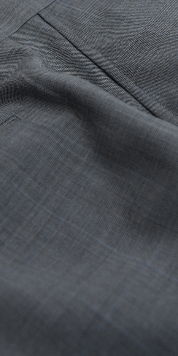 Grey Prince of Wales Wool Suit