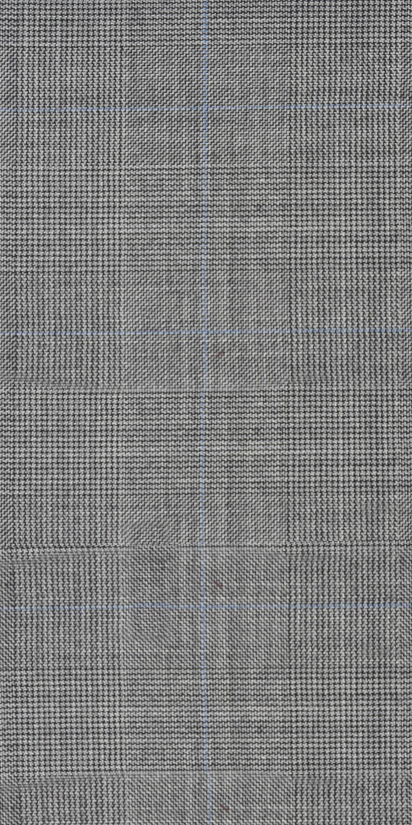 Grey Prince of Wales Wool Suit