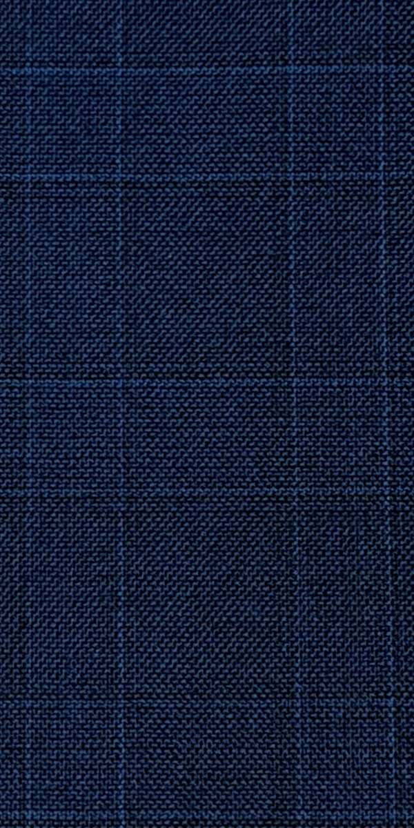 Complet Laine Carreaux Bleu