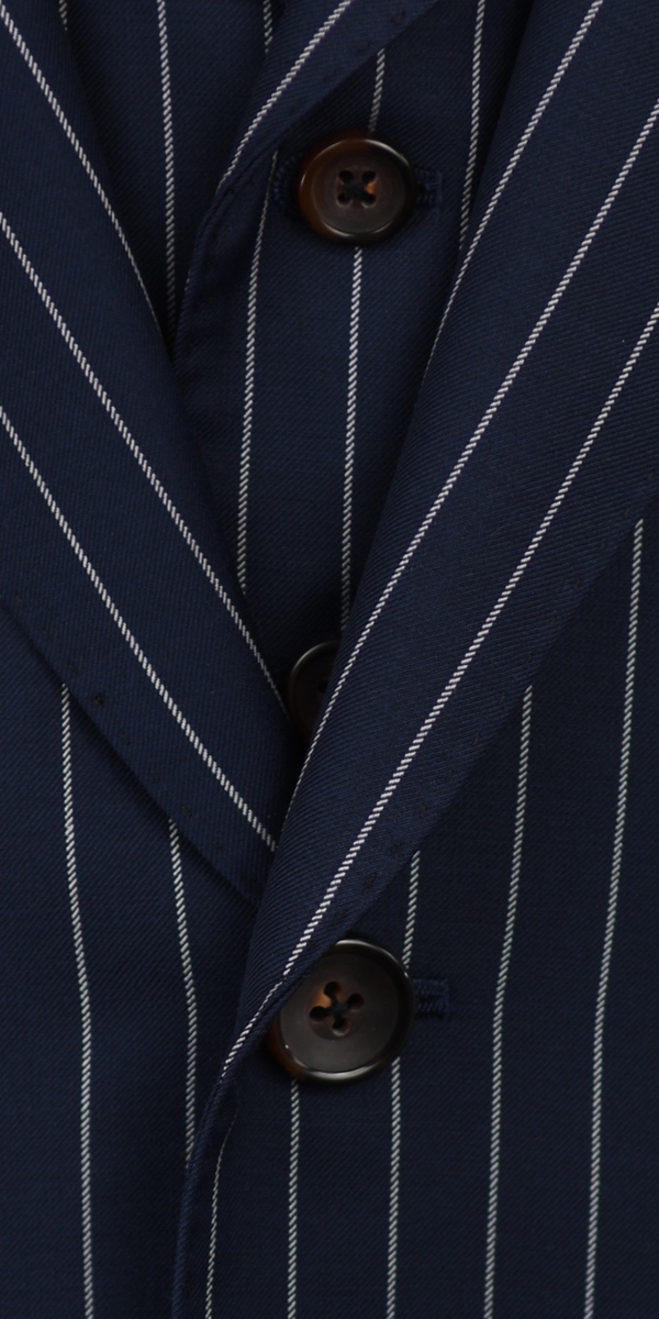 Complet Laine Rayures Bleues