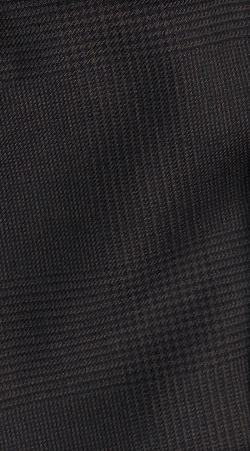 Brown Prince of Wales Wool Suit