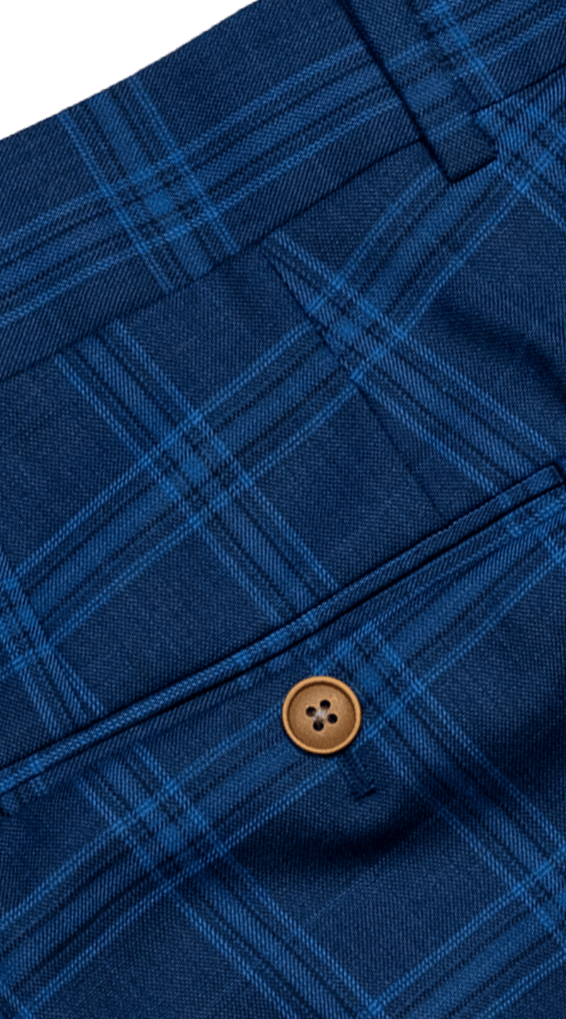 Lapis Blue Windowpane Chic Suit