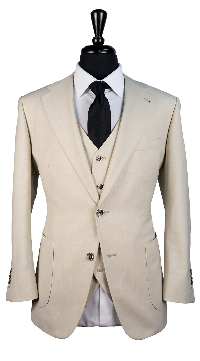 Light Beige Wool Suit
