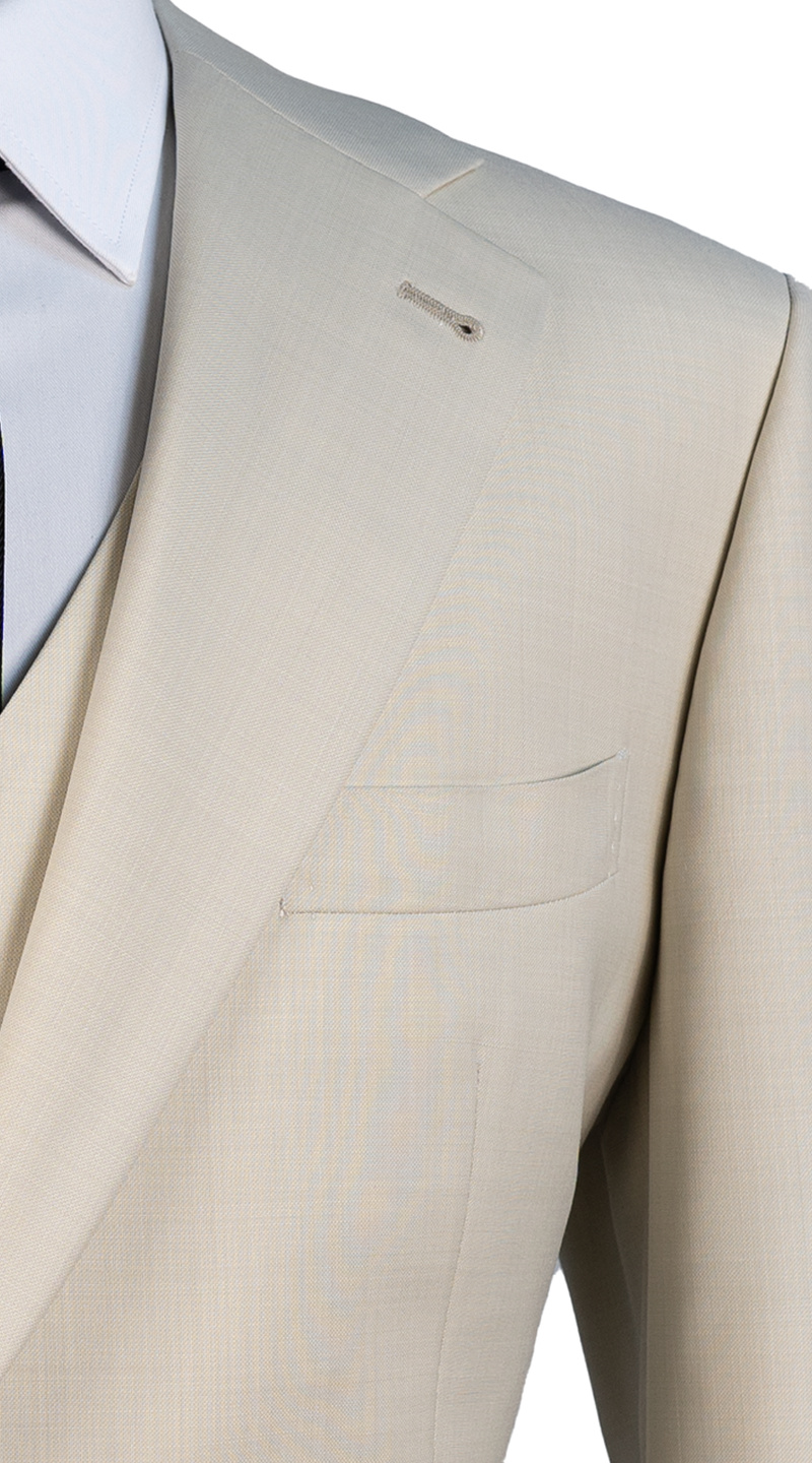 Light Beige Wool Suit