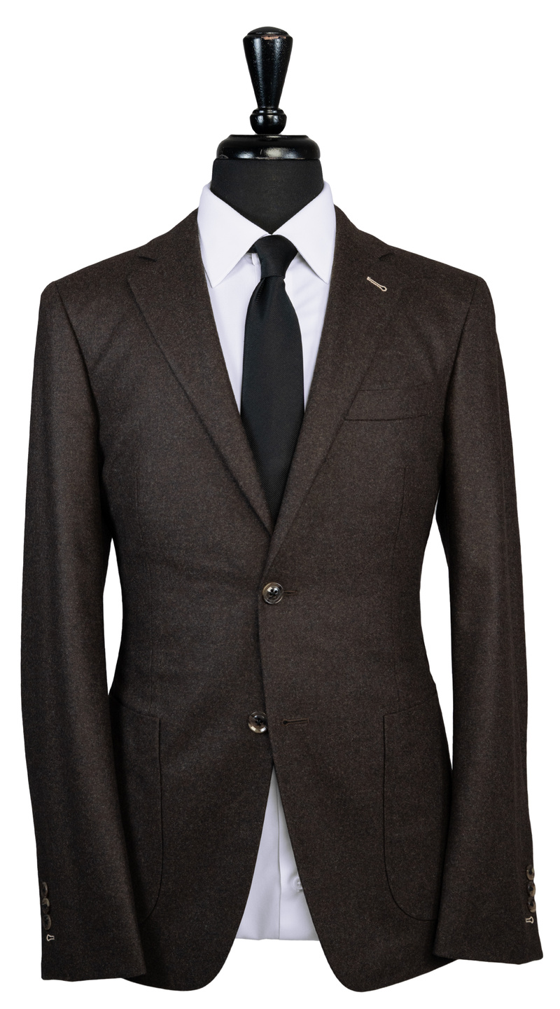 Walnut Flannel Wool Suit