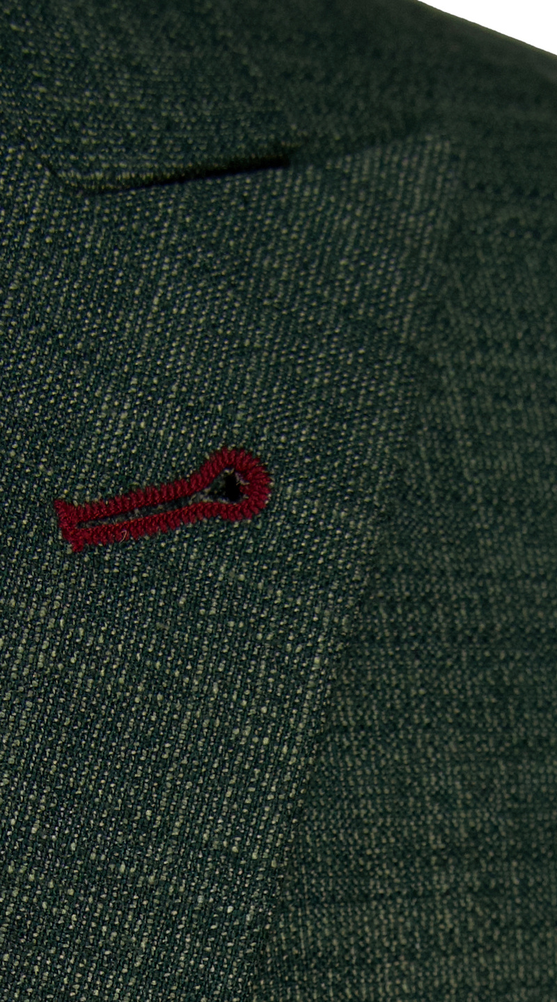 Complet Vert Feuillage Texturé