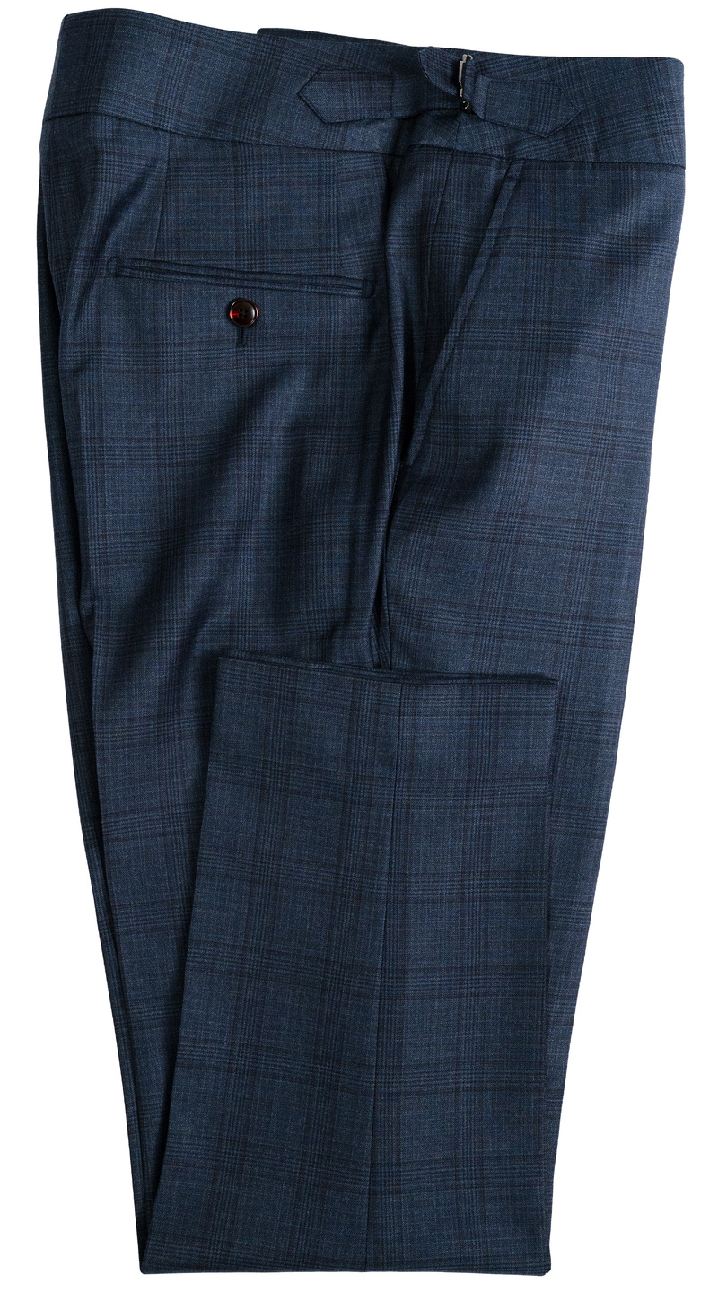 Celestial Blue Plaid Suit