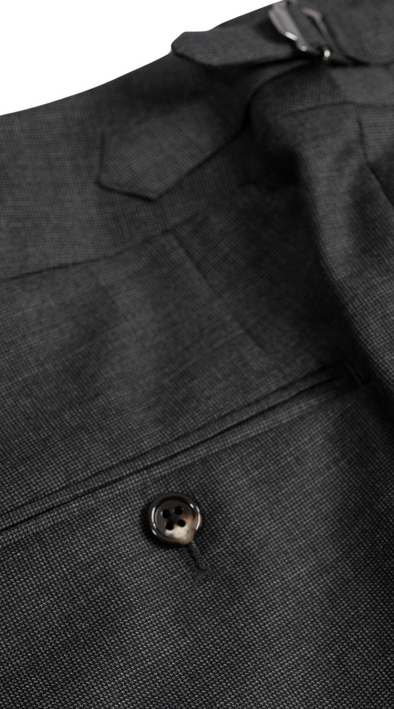 Charcoal Birdseye Wool Suit