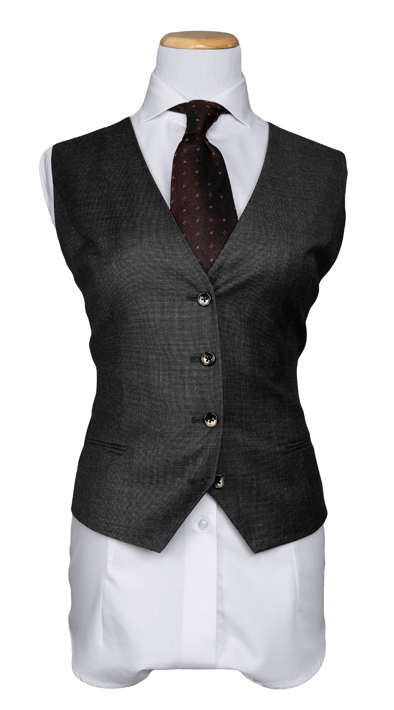 Charcoal Birdseye Wool Suit