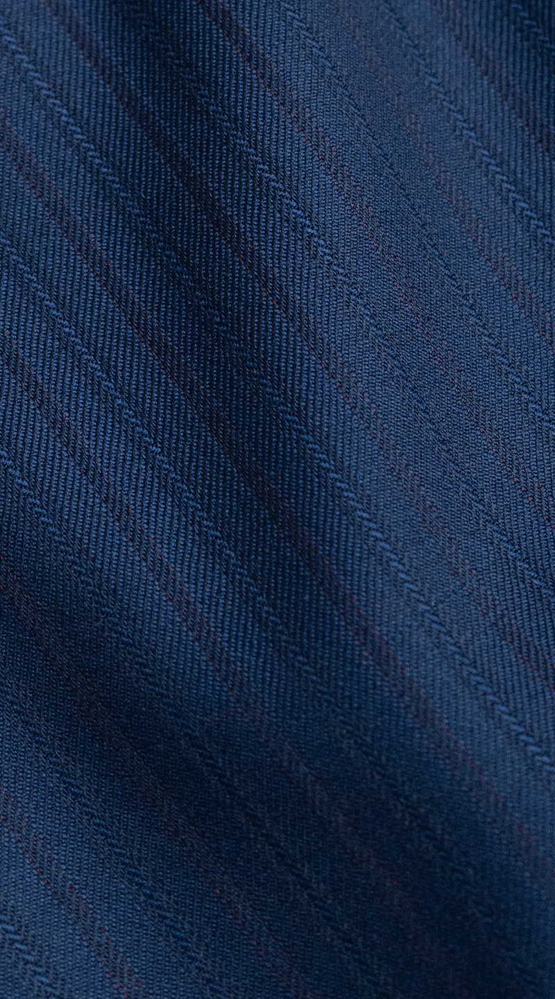 Cobalt Blue Pinstripe Three-Piece Suit