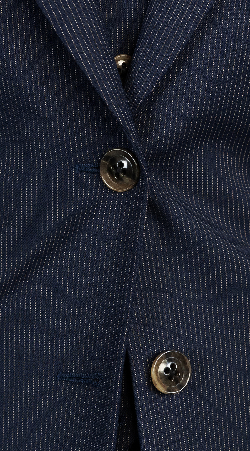 Dark Navy Pinstripe Suit