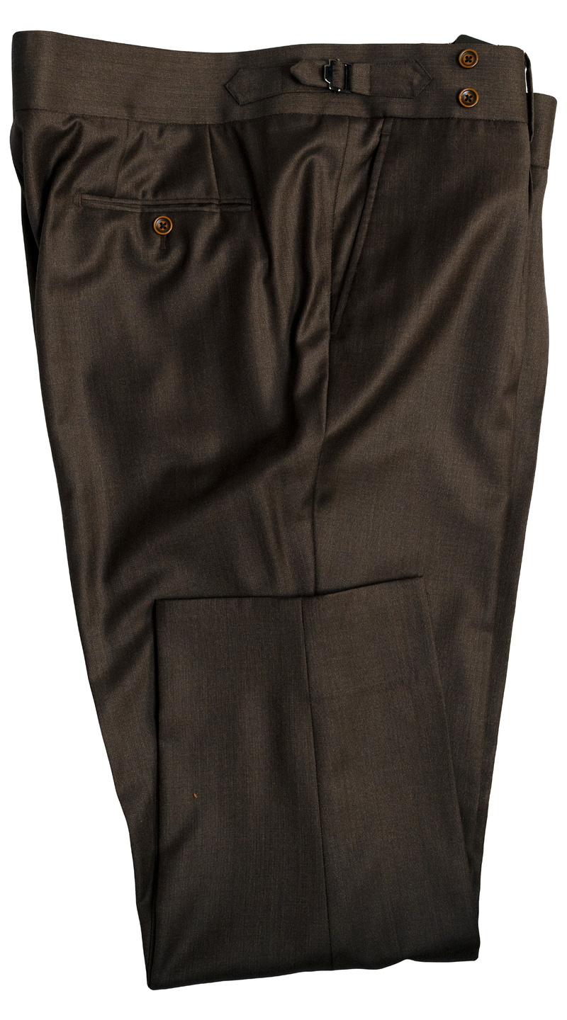 Dark Walnut Brown Wool Suit