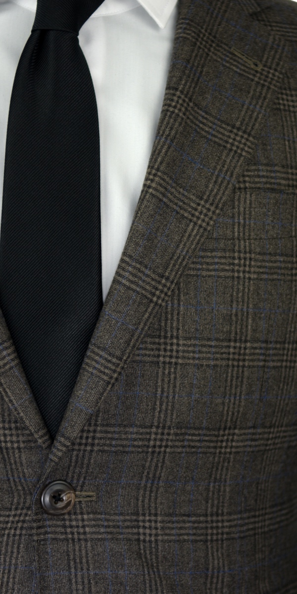 Complet Laine Prince-de-Galles Marron