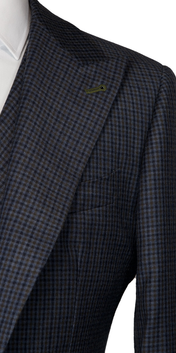 Complet bleu birdseye en laine