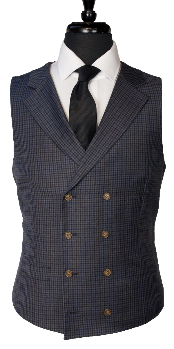 Complet bleu birdseye en laine