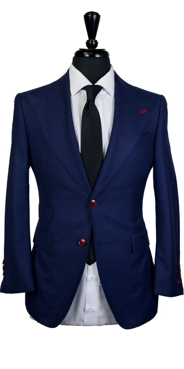 Midnight Blue Check Suit