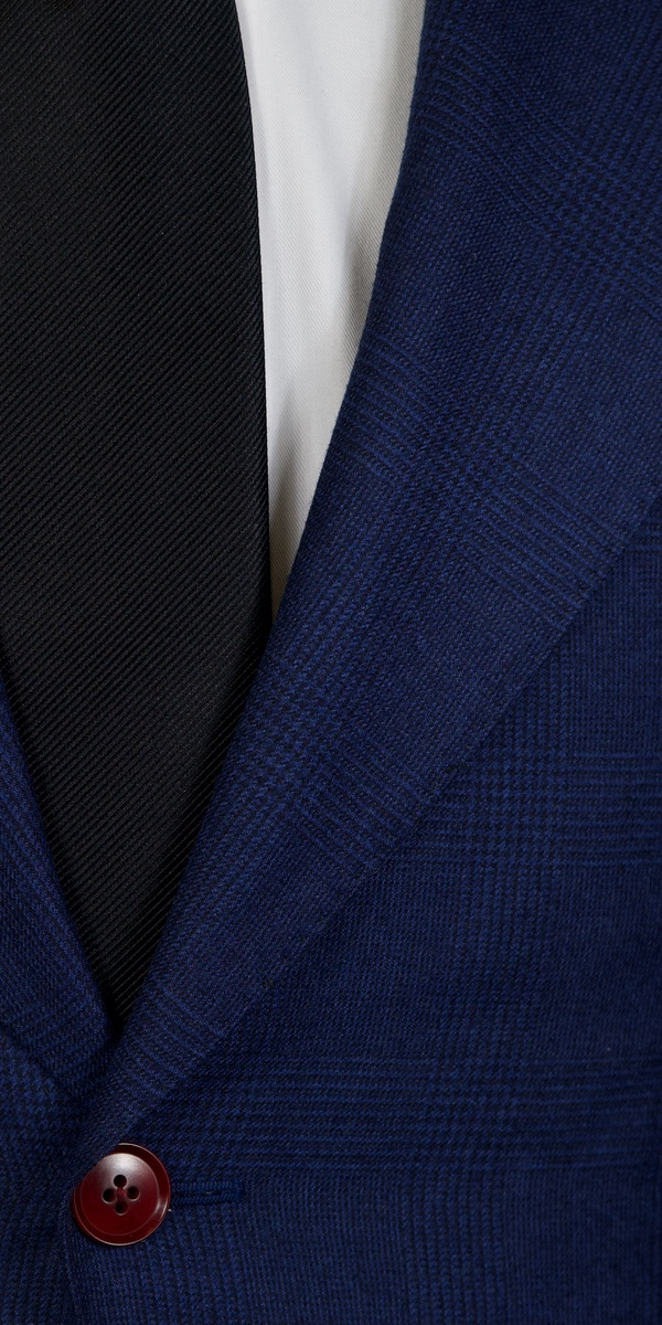 Midnight Blue Check Suit