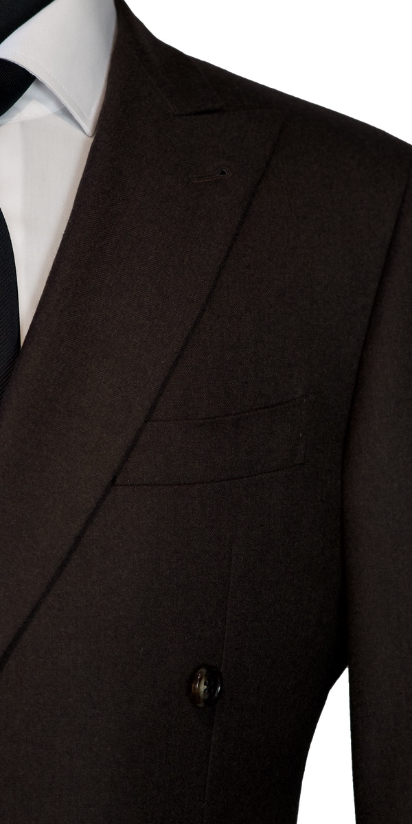 Complet Laine Peignée Marron