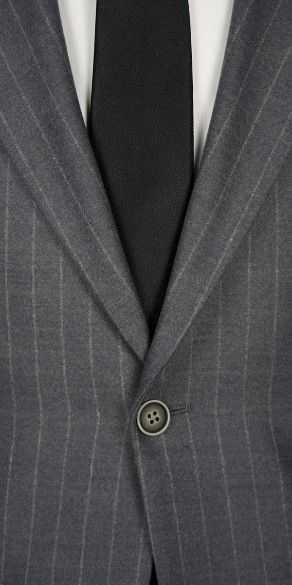 Grey Wool Pinstripe Suit