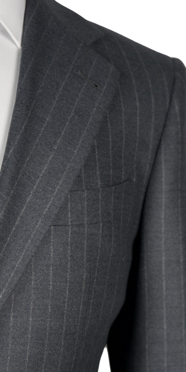 Grey Wool Pinstripe Suit