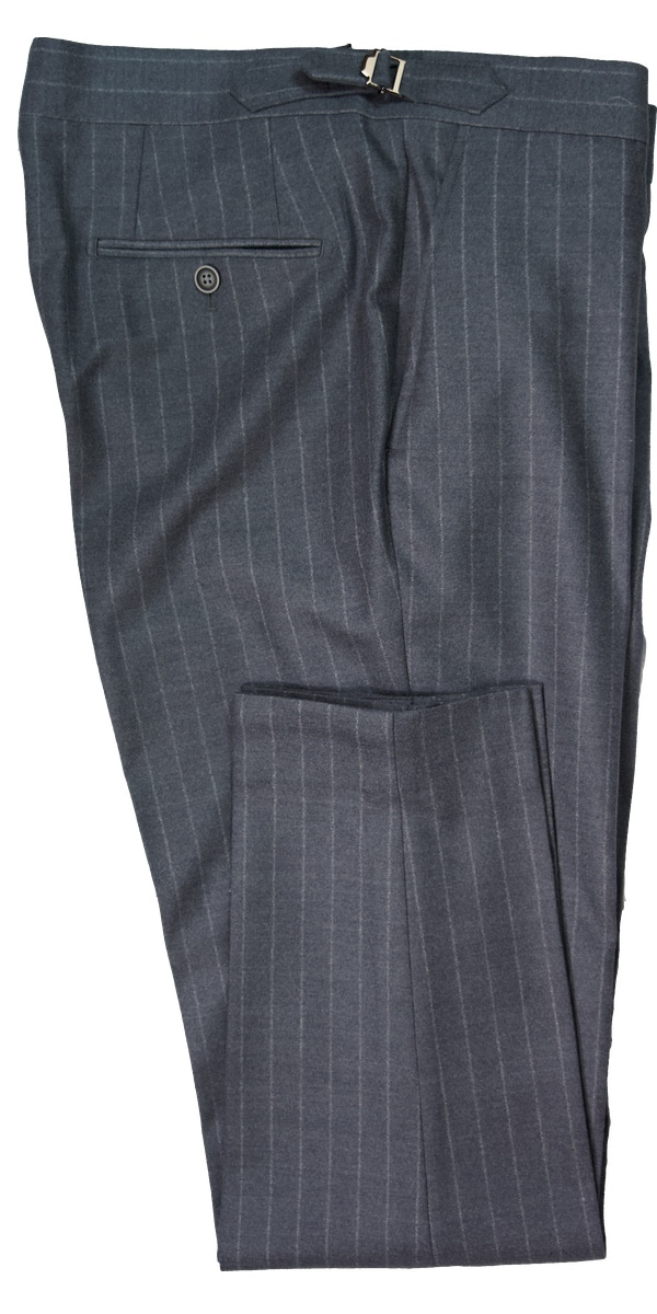 Grey Wool Pinstripe Suit