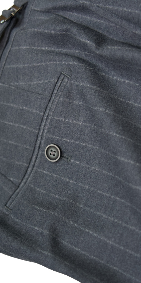 Grey Wool Pinstripe Suit