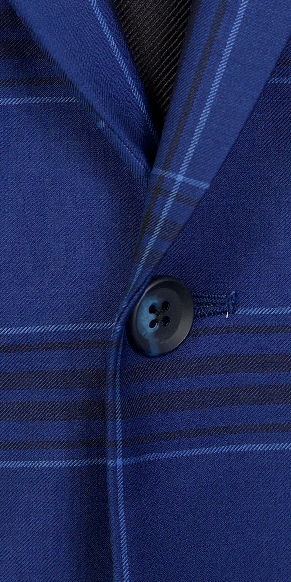 Complet bleu birdseye en laine