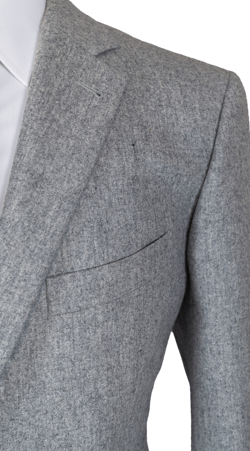 Grey Flannel Wool Suit