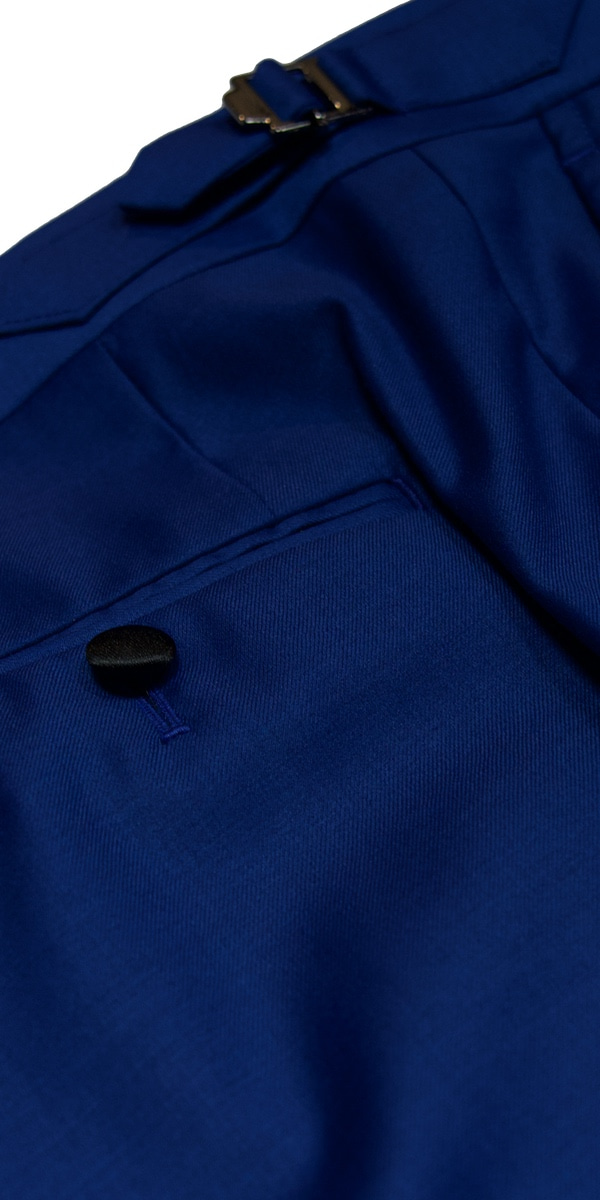 Dark Azure Wool Tuxedo