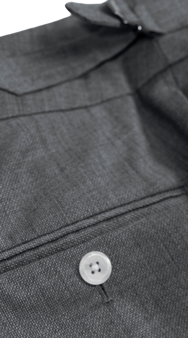 Complet Trois-Pièces Laine Gris Graphite