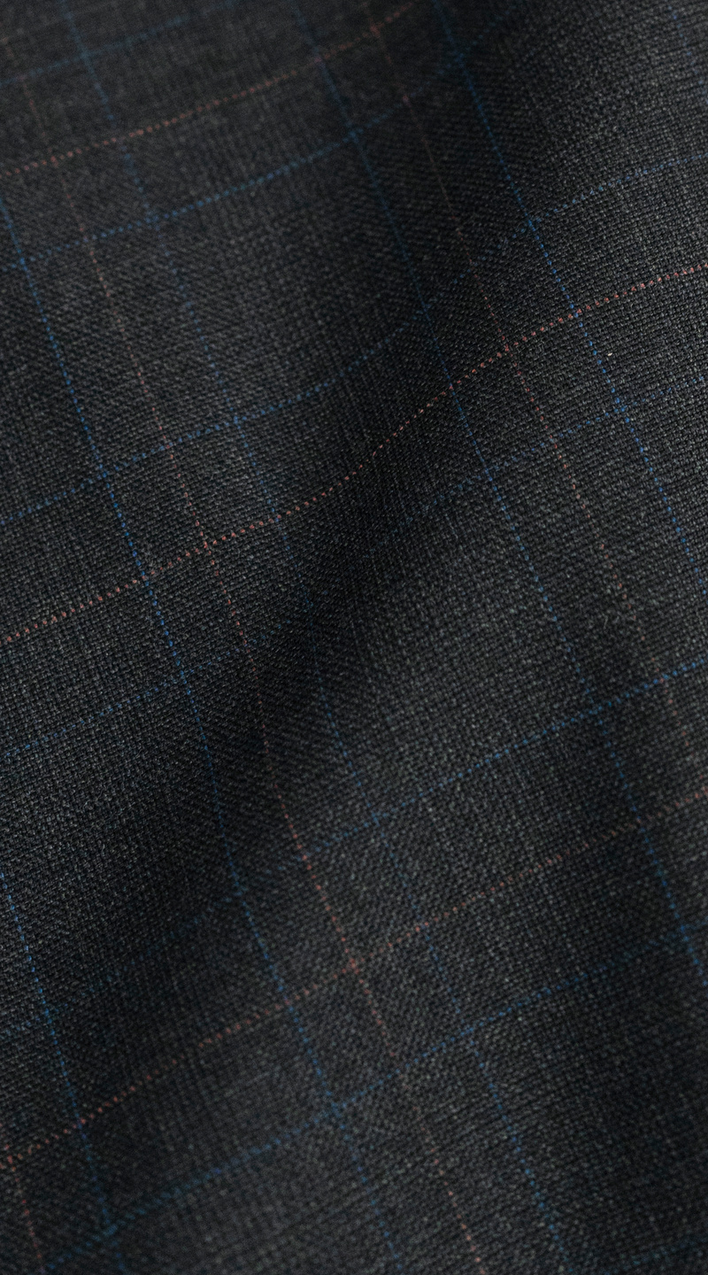 Grey Dual Overchecks Wool Suit