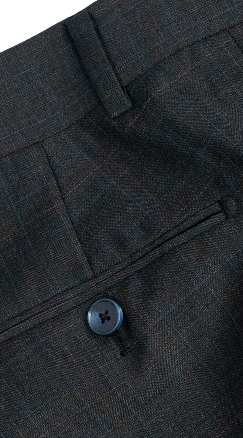 Grey Dual Overchecks Wool Suit