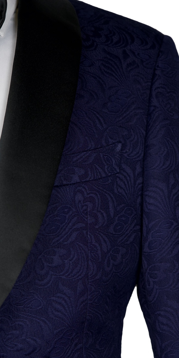 Blue Jacquard Tuxedo