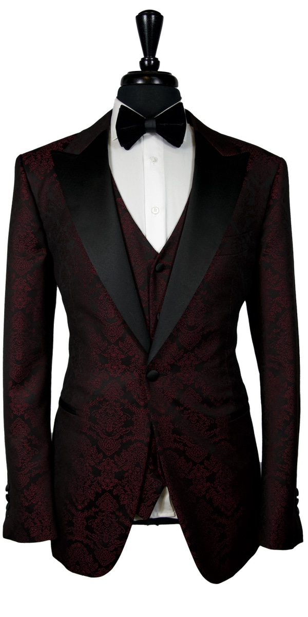 Red Jacquard Tuxedo